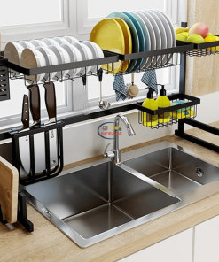 Kitchen & Dining Kitchen Sink Organizer Set With Soap Dispenser | Large Enfield-bd.com