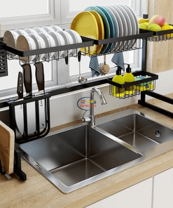 Kitchen & Dining Kitchen Sink Organizer Set With Soap Dispenser | Large Enfield-bd.com