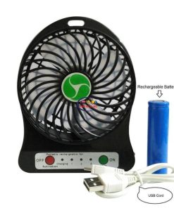 eNField-BD.COM Portable Rechargeable Mini Fan (Black) Home & Living