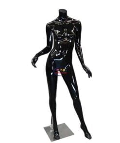 Headless Female Glossy Mannequin – Black