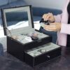 20-Slot Watch Organizer Holder Box with Glass Lid Enfield-bd.com