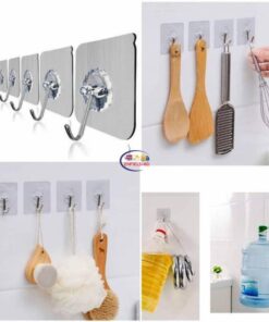 Waterproof Seamless Adhesive Hook for Household Kitchen Bathroom Enfield-bd.com
