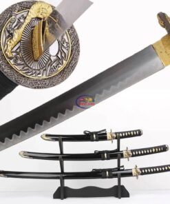 Samurai 3PCS Katana Sword With Stand Enfield-bd.com