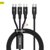 Gadget BASEUS PD 20W RAPID SERIES 3-IN-1 Fast Charging Data Cable Enfield-bd.com