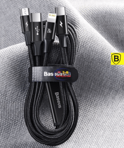 Gadget BASEUS PD 20W RAPID SERIES 3-IN-1 Fast Charging Data Cable Enfield-bd.com