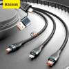 Gadget BASEUS TWO-FOR-THREE FAST Charging Data Cable Flash Series Enfield-bd.com