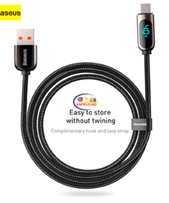 Gadget Baseus Display Fast Charging Data Cable USB TO TYPE-C 5A 1M Enfield-bd.com 