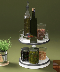 Tools & Home Improvement K2010 STORAGE ORGANIZER 360 Rotating Round Double Layer Enfield-bd.com