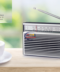 Gadget Home Audio Home & Living Panasonic R-218D | Portable Analog Radio Silver/Black With 6.5cm Speaker Enfield-bd.com