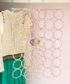 Household Supplies 16 Holes Scarf Ties Belt Hijab Hanger Clothes Hanger Enfield-bd.com