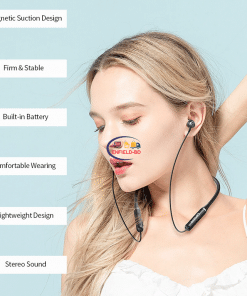 Earphones / Headset Lenovo HE05 Neckband Bluetooth Headset | Black Enfield-bd.com