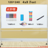 Smart Watch Double Sided Magnetic Whiteboard with Stand On Wheels 48×95″ Silver Frame Enfield-bd.com