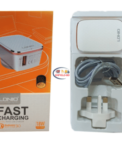 Gadget Home & Living LDNIO A1204Q Fast Charger QC 3.0 with Data Cable Enfield-bd.com 