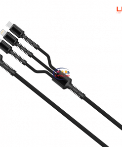 Gadget LDNIO LC-93 3in1 High Quality 3.4a Fast Charging Data Cable Enfield-bd.com