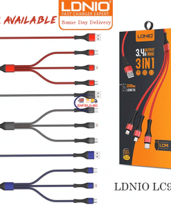 Gadget Home & Living LDNIO LC94 3in1 3.4A iOS | Micro | Type-C | 4ft USB Cable Quick Charge with Data Sync Enfield-bd.com