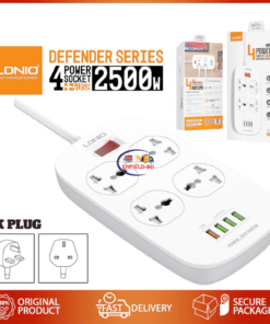 Gadget Ldnio SC4407 Power Socket 4 USB 2500w Defender Series Enfield-bd.com