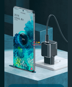 Gadget USAMS US-CC140 T42 25W SUPER SI PD CHARGER WITH DATA CABLE Enfield-bd.com