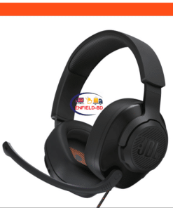Earphones / Headset Wireless Earbuds JBL Quantum 200 Wired Over-ear Gaming Headset With Mic | Black Enfield-bd.com 