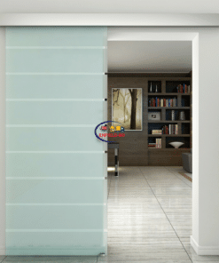 Home & Living 6.6 Feet Sliding Barn Door Tempered Frosted Glass | 10mm Enfield-bd.com 
