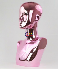 Mannequin Body Dummy Parts Abstract Display Head Female Mannequin Plastic Chrome Pink P-500-S Enfield-bd.com