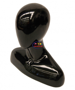 Mannequin Body Dummy Parts Abstract Display Head Female Mannequin Fiberglass Gloss Black P-650-S Enfield-bd.com