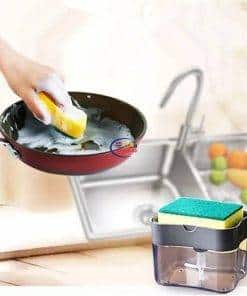 Kitchen Dishwasher Detergent Liquid Press Dispenser Box Kitchen & Dining