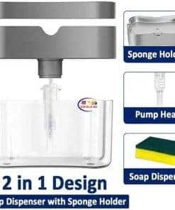 Kitchen Dishwasher Detergent Liquid Press Dispenser Box Kitchen & Dining