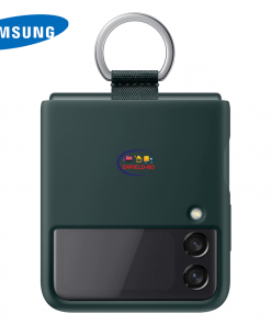 Cases & Screen Protector Galaxy Z Flip3 5G Official Silicone Cover with Ring | Green Enfield-bd.com 