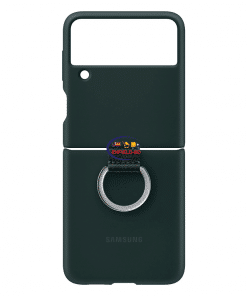 Cases & Screen Protector Galaxy Z Flip3 5G Official Silicone Cover with Ring | Green Enfield-bd.com