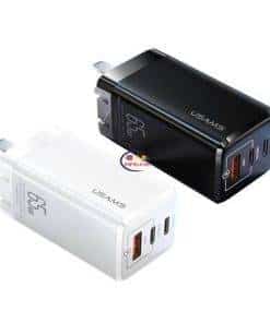 Enfield-bd.com Gadget USAMS 65W UK EU US GaN Fast Charging Mobile Phone Charger 