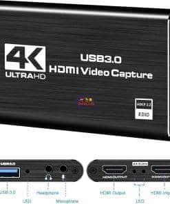 Enfield-bd.com Gadget 4K HDMI-compatible Capture Card 1080p Game Capture Card USB Recorder Box Device For Live Streaming Video Recording 