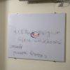 1.5×2 Feet Black Magnetic Glass Whiteboard Frameless Dry Erase Magnetic Glass Whiteboard