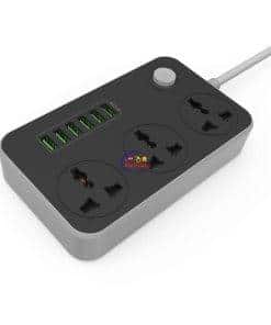 Enfield-bd.com Charger & Adapter LDNIO 5V 3.4A 3 pcs Extension 6 USB Port Current Protected