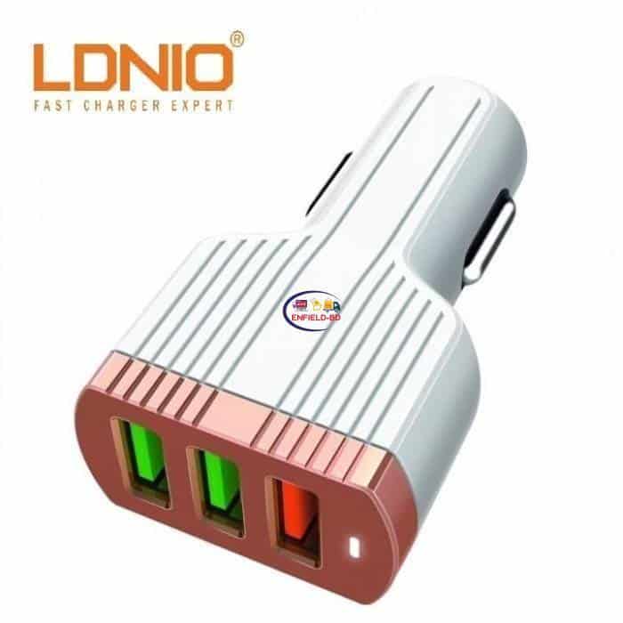 LDNIO C702Q Car Charger Qualcomm QC 3.0 Fast Charging 5.1A 3USB Ports Adapter Universal LDNIO C702Q Car Charger Qualcomm QC 3.0 Fast Charging 5.1A 3USB Ports Adapter Universal