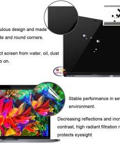 Screen Protector for M1 MacBook Pro 13inch 2020-2016 with or w/Out Touch Bar A2338/A1708, HD Clear Film with Hydrophobic Coating Gadget Storage/hard Drive