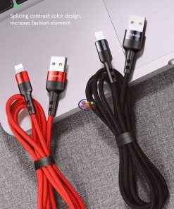 Gadget Charger & Adapter USAMS LED LIGHT USB CABLE CHARGER FOR IPHONE IPAD PRO FAST CHARGING 0.5M 2M Enfield-bd.com