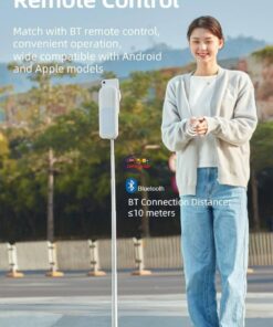 Gadget USAMS Portable Phone Holder Retractable Wireless Live Broadcast Control Stand Dimmable LED Fill Selfie Lights For Live Video Enfield-bd.com 