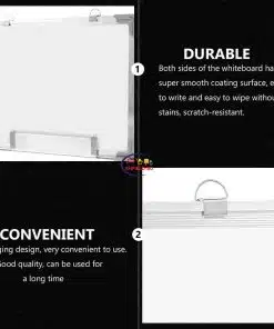 Magnetic Whiteboard Whiteboard Double-sided Magnetic Whiteboard 15×12-inch Creative Writing Board Hanging White Board Enfield-bd.com 