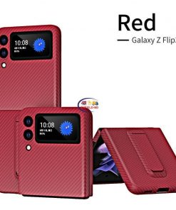 Cases & Screen Protector Galaxy Z Flip3 Silm Aramid Fiber Case for Samsung Galaxy Z Flip 3 5G Ultra-Thin Matte Carbon Fiber Phone Case with Kickstand Enfield-bd.com