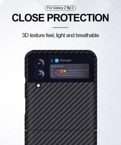 Computers Router Aramid Fiber Folding Protective Phone Case Cover for Samsung Galaxy Z Flip 3 5G Real Carbon Fiber Enfield-bd.com