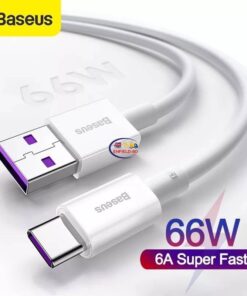 Gadget Cases & Screen Protector Baseus 6A USB C Cable for Huawei P40 P40 Pro Mate40 66W Fast Charge USB C Enfield-bd.com 