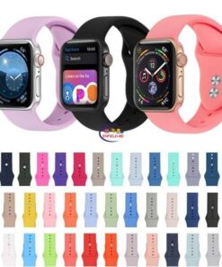 Enfield-bd.com Gadget Smart Watch Silicone Strap For Apple watch band 44mm 45mm 42mm iWatch 40mm 38mm 41mm apple watch series 6 5 3 SE 7 