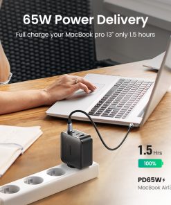 Bike & Car Home & Living UGREEN 65W GaN Charger Quick Charge 4.0 3.0 Type C PD USB Charger with QC 4.0 3.0 Fast Charger for iPhone 13 12 Xiaomi Laptop Enfield-bd.com