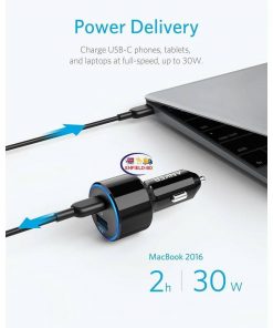 Health & Household Personal Care Anker 49.5W PowerDrive Speed+ 2 USB C Car Charger 30W PD Port for MacBook iPad iPhone 19.5W Fast Charge Port for S9/S8 Enfield-bd.com 