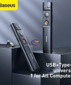 Computer Accessories & Peripherals Computers Baseus Orange Dot Wireless Presenter ACFYB-0G | Red Laser USB Control Pen For Mac Win 10 8 7 XP Projector PowerPoint PPT Enfield-bd.com 