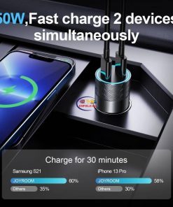 Smart Watch JOYROOM JR-CL13 50W Car Charger USB-C Type-C Port Aurora Series Dual PD Enfield-bd.com