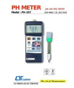 Lab & Scientific Products LUTRON PH-207 Intelligent PH Meter pH mV Temperture Tester PH207 Digital pH meter PH Measurement Enfield-bd.com 