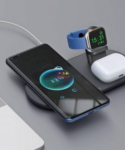 Gadget Mcdodo 15W MagSafe Magnetic 3in1 Wireless Charger (For Mobile/TWS/Apple_Watch) CH706 | Black Enfield-bd.com 