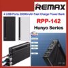 Smart Watch REMAX RPP-142 Hunyo Series 4 USB 20000mAh Powerbank | Black Enfield-bd.com