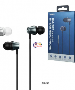 Gadget Earphones / Headset Remax RM-202 Earphone With microphone Line Control Sports Sweat-proof Stereo Heavy Bass Enfield-bd.com 